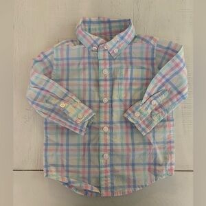Janie and Jack Multicolor Plaid Baby Outfit